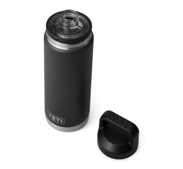 Термос YETI Rambler з кришкою Chug, чорний, 769 мл