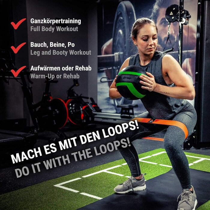 Фітнес-гума для сідниць та ніг VIA FORTIS Booty Band (тканинна, антиковзка) - для залу та дому