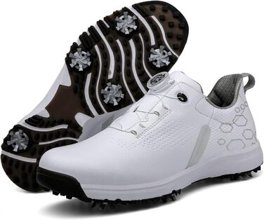 Жіночі гольф-туфлі з шипами, водонепроникні та легкі. Білий колір (41 EU)