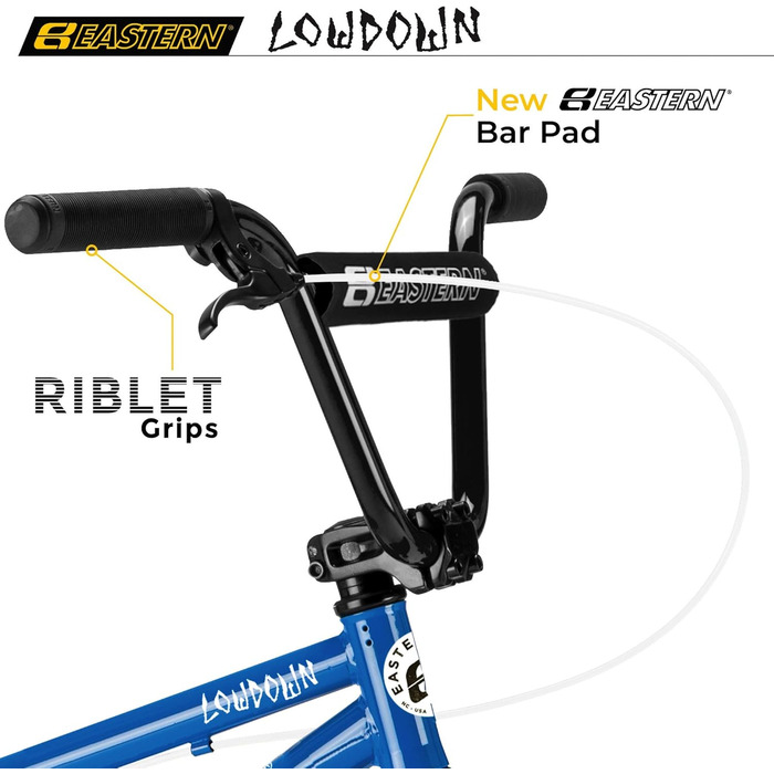BMX велосипед Eastern Bikes Lowdown 20 дюймів, рама з високоміцної сталі, синій