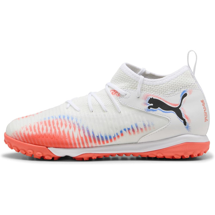 Дитячі футбольні бутси PUMA Future 8 Match Tt + Mid Jr - біло-чорно-червоні, 36 EU