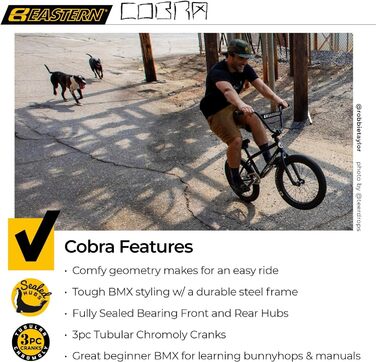 BMX велосипед Eastern Bikes Cobra 20 дюймів, легкий фрістайл, бежевий камуфляж