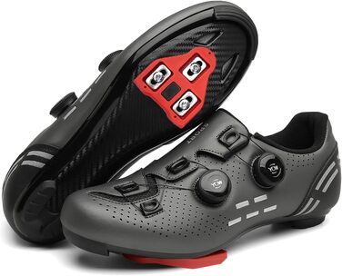 Велосипедні шкарпетки для чоловіків та жінок, шосейні велосипеди, сумісні з SPD/SPD-SL/Look Delta Klicksystem, велосипедні шкарпетки для спінінгу, шосейні велосипеди, 39 EU, сірий колір