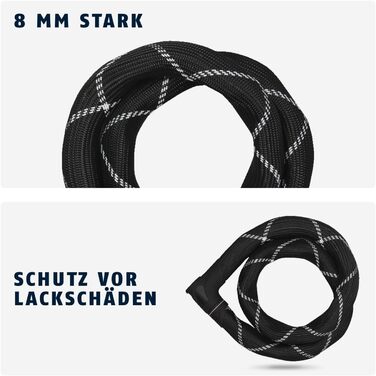 Замок ланцюговий ABUS Iven Chain 8210 для велосипеда – сталевий, з покриттям, рівень безпеки 10 (110 см)