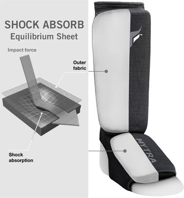 Захисники ніг для кікбоксингу Junior - легкі, дихаючі, з підкладкою, чорні. Підходять для кікбоксингу, муай-тай, MMA. Розмір XXS.