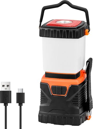LED кемпінговий ліхтар VEVOR 1000 лм, 360° освітлення, 4 режими, USB-зарядка, для кемпінгу, риболовлі, відключень електроенергії, авторемонту