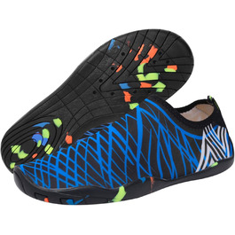 Водні черевики для плавання та серфінгу: чоловічі та жіночі, антиковзаючі, швидковисихаючі, розмір 36-45, колір блакитний