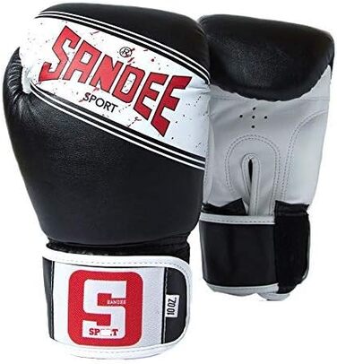 Боксерські рукавички Sandee Sport Muay Thai, чорні, 14 унцій
