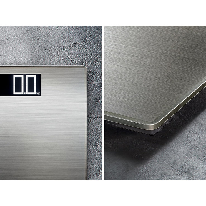 Ваги підлогові Soehnle Style Sense Safe 300, цифрові, нержавіюча сталь, до 300 кг, з великим LCD-дисплеєм