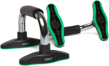 Ручки для віджимань TOOLZ Chrome Push Up Grips – допомога для віджимань вдома та на вулиці, антиковзкий хват
