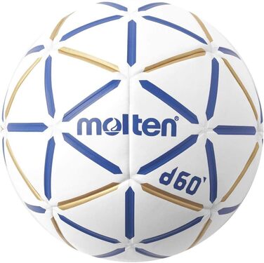 Гандбольний м'яч Molten D60 без смоли, IHF, для залу, PU, вологостійкий, латексна камера