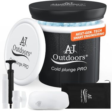 Коричнева ванна для криотерапії Cold Plunge Pro Next Gen - для спортсменів, ізольована, портативна, для відновлення