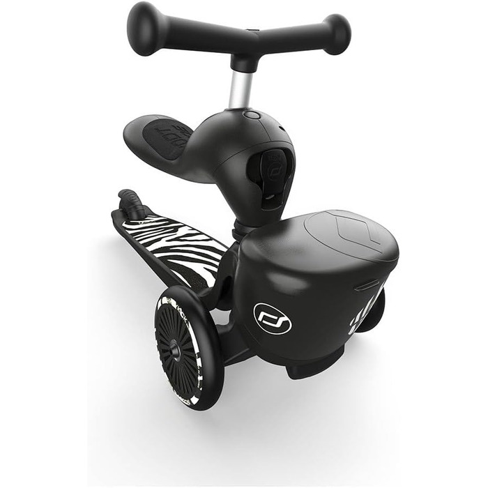 Біговел Scoot & Ride Highwaykick 1 Lifestyle з сидінням та кошиком (зебра)