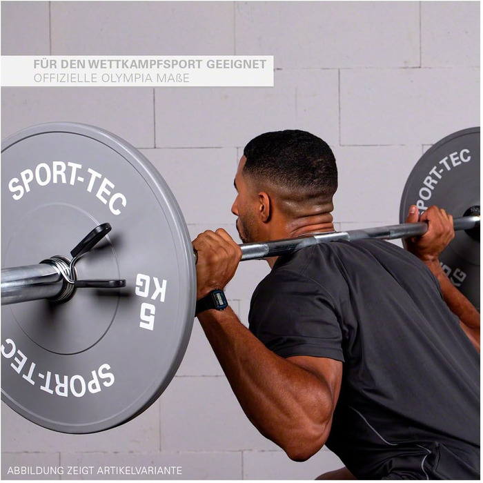 Олімпійський бампер-диск Sport-Tec, 10 кг, зелений, Ø 50 мм, для штанги