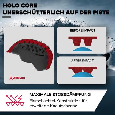 Гірськолижний шолом ATOMIC SAVOR VISOR STEREO з візором, максимальне поглинання ударів, вентиляція Aircon, дзеркальне покриття