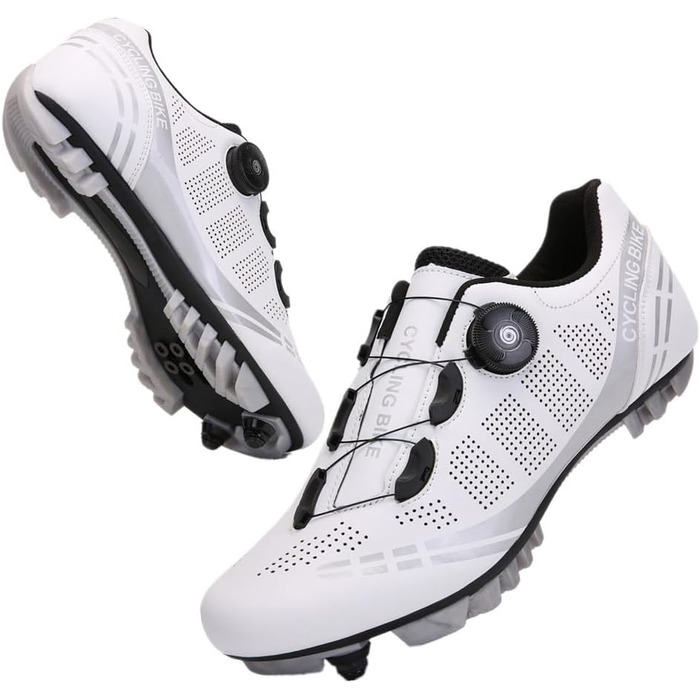 Жіночі MTB-взуття для катання, зручні велотуфлі для занять спортом в приміщенні, сумісні з SPD, білі