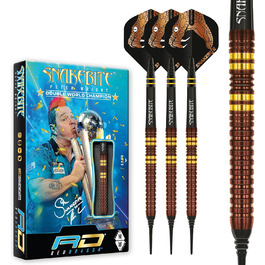 Професійний набір дротиків Red Dragon Peter Snakebite Wright Copper Fusion Wolfram 18 г з крилами та стрижнями