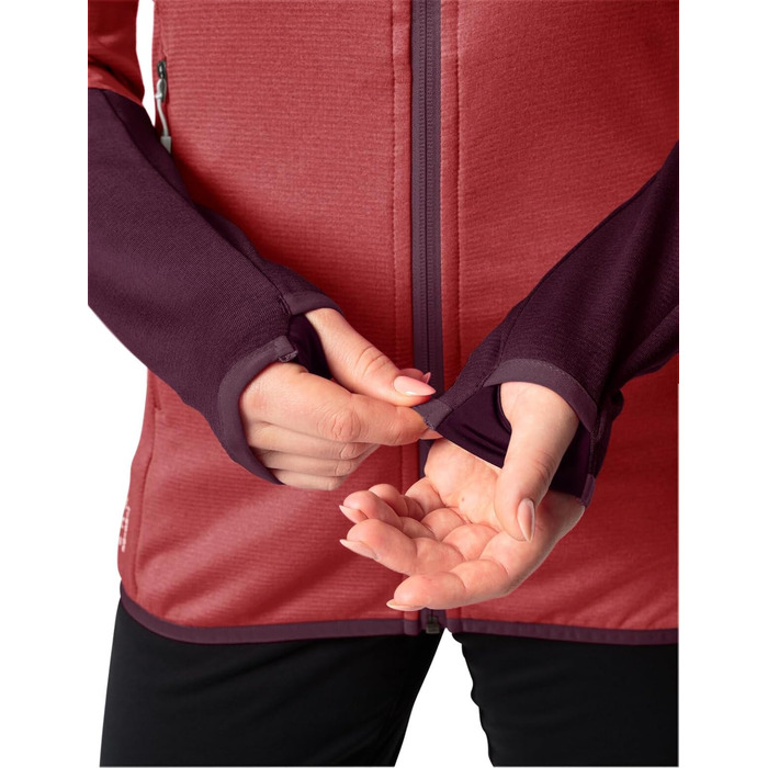 Жіноча флісова куртка VAUDE Monviso Fleece Jacket II, колір brick (цегляний), розмір 36