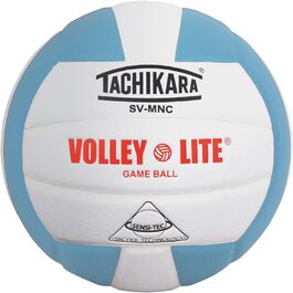 Тренувальний волейбольний м'яч Tachikara Volley-lite, блакитно-білий, легкий