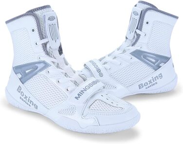 Чоловічі боксерські туфлі для боротьби, фітнесу та тренувань, розмір 43 EU, білі
