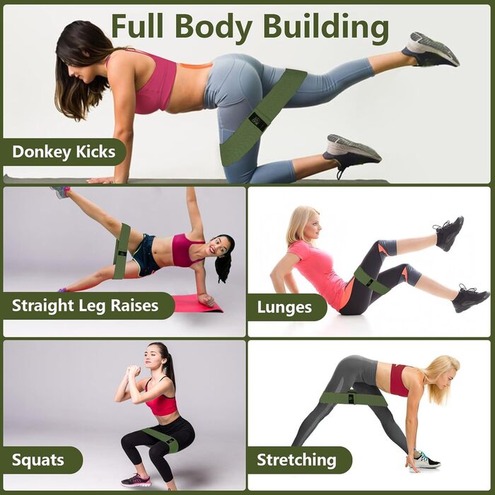 Гумові еластичні стрічки для фітнесу CFX Resistance Hip Bands (3 рівні опору) - для йоги, силових тренувань, підтримки та розігріву