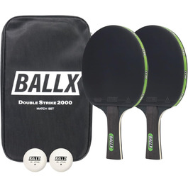 Набір для настільного тенісу BallX: ракетки, м'ячі, чохол | Пінг-понг комплект для двох | Тенісні ракетки та аксесуари