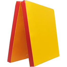 Складаний гімнастичний мат Grevinga Fun 200x100x8 см, жовто-червоний, RG35
