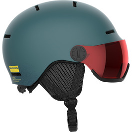 Дитячий лижний шолом Salomon Orka Visor для сноуборду, інтегрований козирок, легкий, зручна посадка