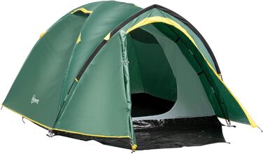 Намет Outsunny для 2 осіб, 190T, 325x183x130 см, зелено-жовтий, з кріпленнями