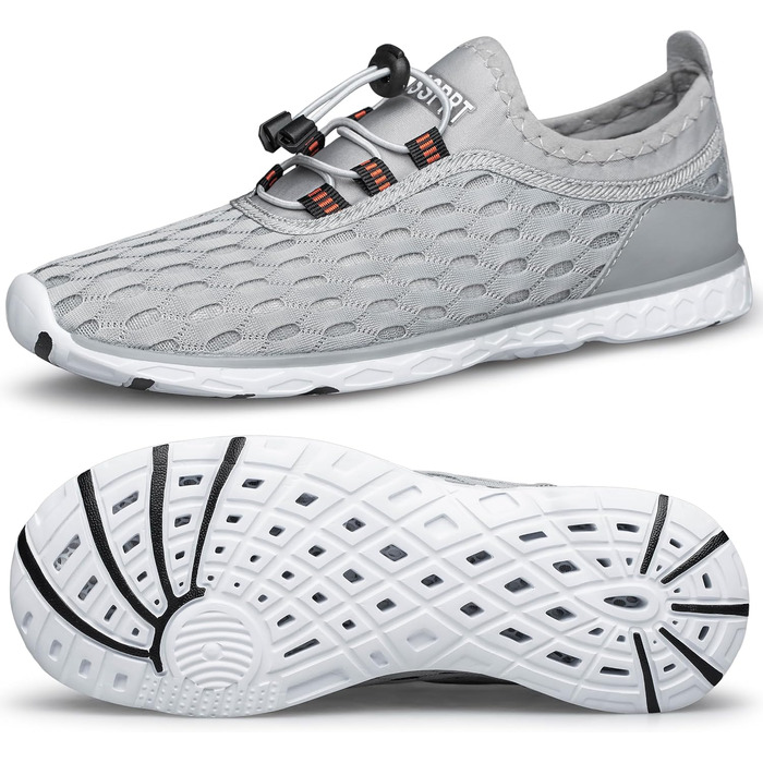 Жіночі водяні черевики DOUSSPRT для плавання та водних видів спорту, швидко сохнуть, сірі (39.5 EU)