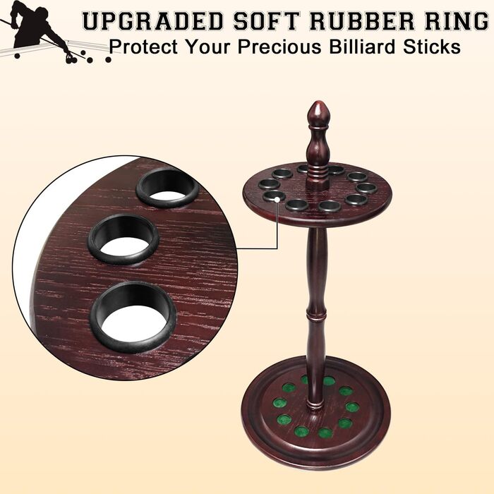 Тримач для бильярдних київ на 10 київ, підлого типу, бордовий