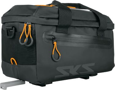 Велосипедна сумка SKS GERMANY Infinity TOPBAG на багажник, водонепроникна, знімний плечовий ремінь, MIK-сумісна, 7 л, чорна