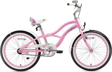 Дитяче велосипед BIKESTAR 20/24 дюйми для хлопчиків та дівчаток від 6 років | Велосипед круїзер | Рожевий