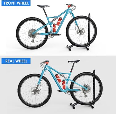 Підставка для велосипеда TLGREEN на підлогу, знімна, для велосипедів, ширина шини до 80 мм, 20-28 дюймів, утримувач заднього колеса, Radständer для гірського велосипеда, шосе, MTB, стабільна, чорна