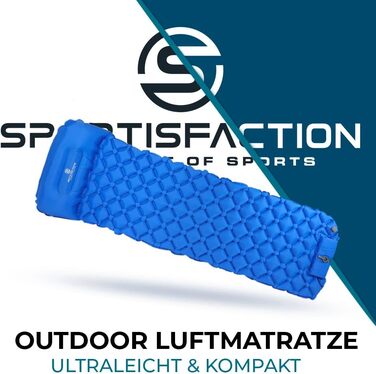 Каремат туристичний самонадувний Outdoor Ultraleicht: легкий, компактний, з ергономічною структурою, водостійкий для кемпінгу