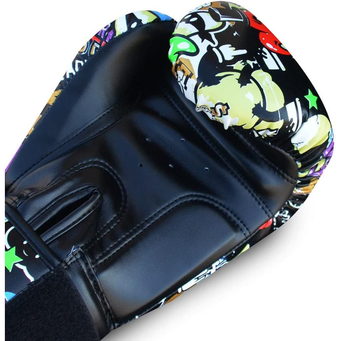 Боксерські рукавички BUDDHA FIGHT WEAR Fantasy Zippy – Муай Тай, Кікбоксинг, 10 oz, Штучна шкіра