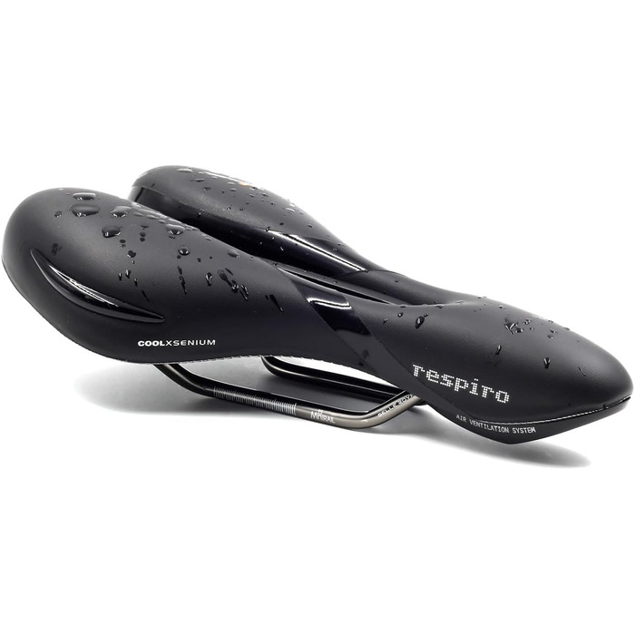Велосипедне сідло Selle Royal Respiro Soft Athletic чорне 25,6 x 22,7 см