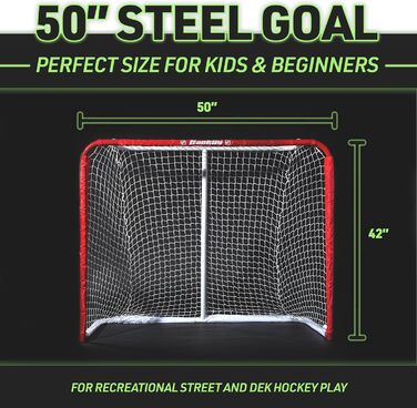 Franklin Streethockey Tor SX Pro NHL Tournament - Ворота для вуличної хокейної гри, сталевий каркас, червоні
