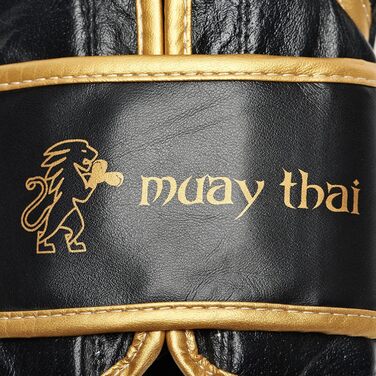 Боксерські рукавички LEONE 1947 Muay Thai 12 унцій, чорні