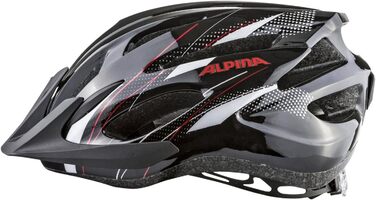 Велосипедний шолом ALPINA MTB 17, 58-61 см, чорний/білий/червоний