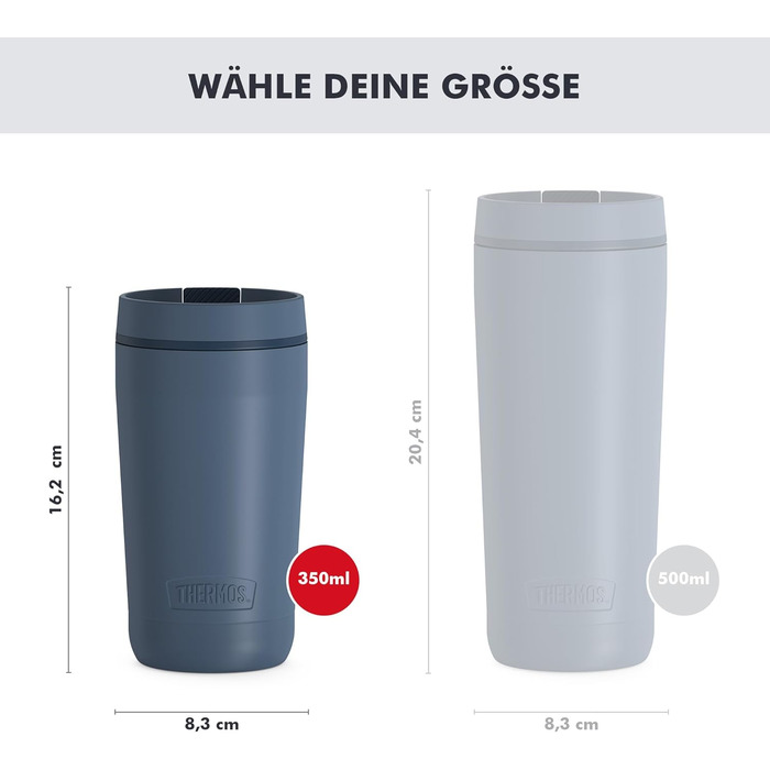 Термос нержавіючий Thermos Stainless King 0,47л червоний для напоїв - термокружка для кави, герметичний, для чаю, BPA-free