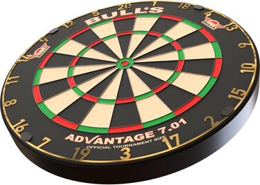 Дартс Bull's Advantage 701 професійний, преміум африканський сизаль, офіційний турнірний розмір, ультратонкі дроти, довговічний, легкий монтаж