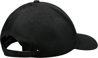 Чоловіча класична кепка Calvin Klein з бавовни, регульована, 6-панельна, чорна, один розмір
