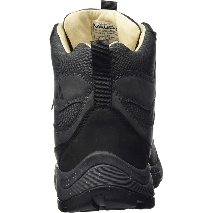 Водонепроникні трекінгові черевики VAUDE для жінок 'HKG Core Mid STX', легкі, для тривалих походів, зручні та з неслизькою підошвою, колір 'Iron' (40 EU)