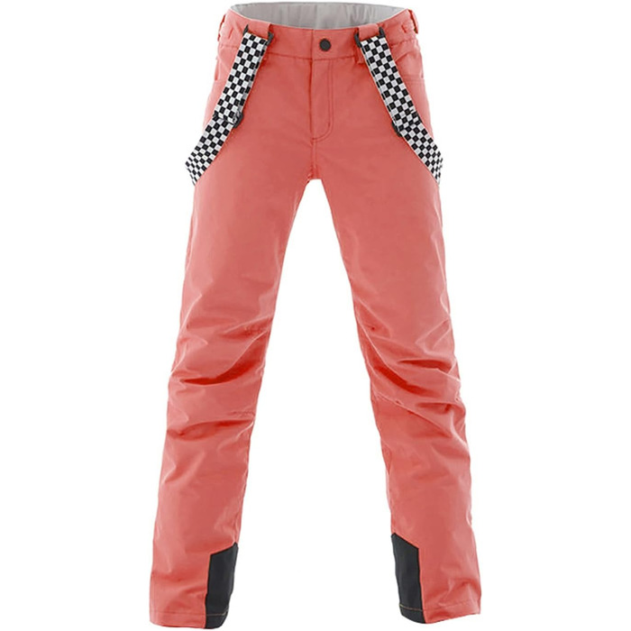 Жіночі гірськолижні штани ALOGO з мембраною, непромокаючі, теплі, для катання на сноуборді та лижах, знімні лямки, знімний снігозахист, для активного відпочинку на зиму, Orange, XS
