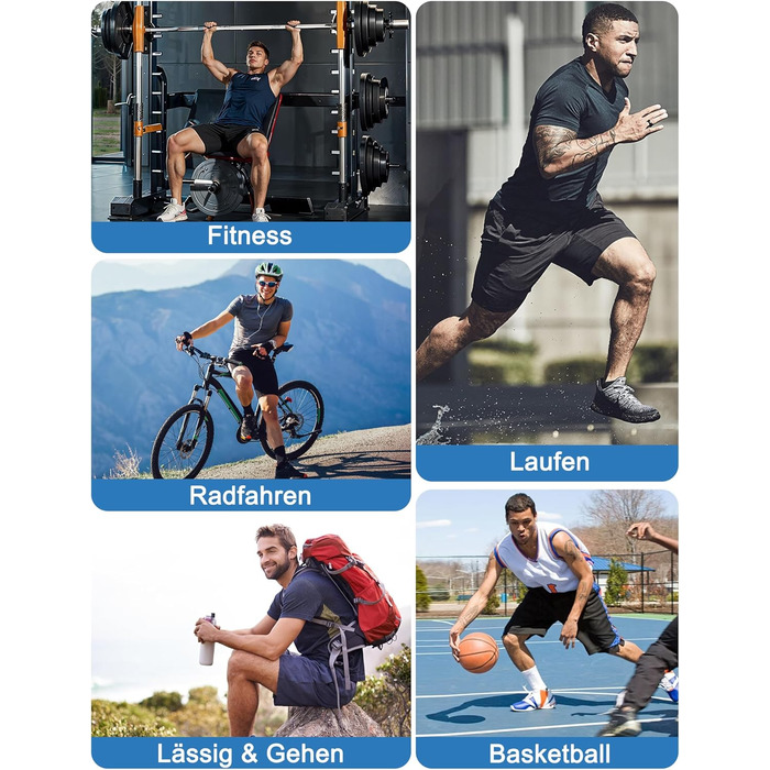 Чоловічі спортивні шорти для фітнесу та бігу Dry Fit, дихаючі тренувальні шорти, чорний/сірий/темно-синій, розмір L