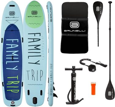 Надувна SUP-дошка BRUNELLI 12.0 Family Trip для сімейного серфінгу, 365x86x15 см