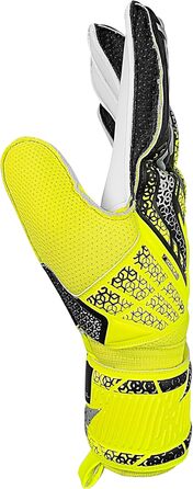 Воротарські рукавички Reusch Attrakt Solid - надійний хват для чоловіків та жінок. Підходять для будь-якої погоди та поверхні поля. Жовто-срібні, розмір 10.