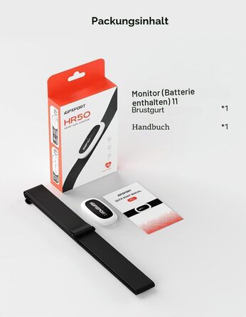 Пульсометр iGPSPORT HR40 Bluetooth ANT+ з нагрудним датчиком для бігу, велоспорту, фітнесу, сумісний з Garmin, Polar, Wahoo (Чорний)