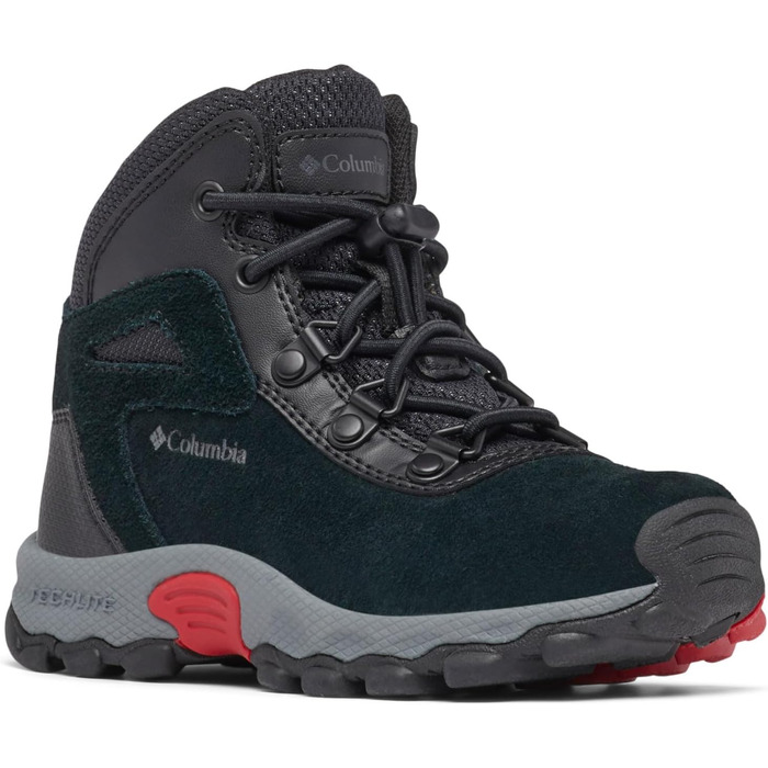 Трекінгові черевики Columbia Newton Ridge Amped Mid Rise для дітей (30 EU, Black Mountain Red)